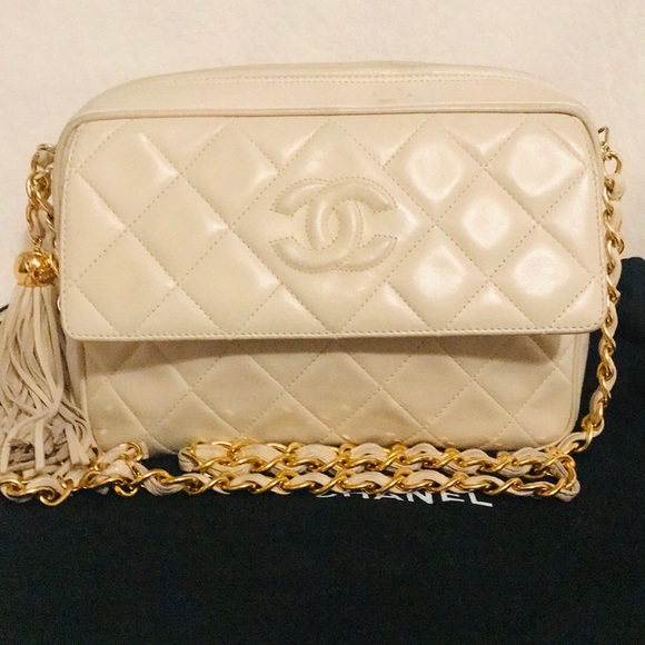 CHANEL Handbags - CHANEL Lambskin Quilted Camera Crossbody Flap Bag